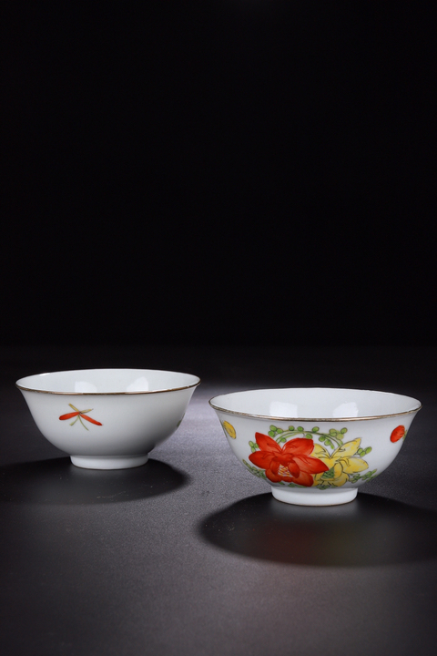 古玩陶瓷蔣斌13期 民國-粉彩花開富貴碗一對拍賣,當(dāng)前價格2000元