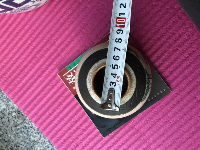 古玩陶瓷成化年造款哥釉地鐵泥五彩花鳥紋罐拍賣,當前價格1666元