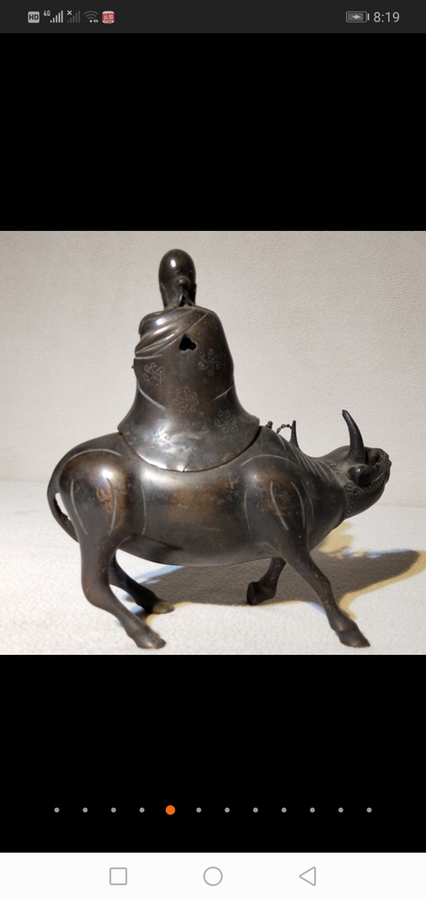 古玩銅器熏爐拍賣，當前價格6800元