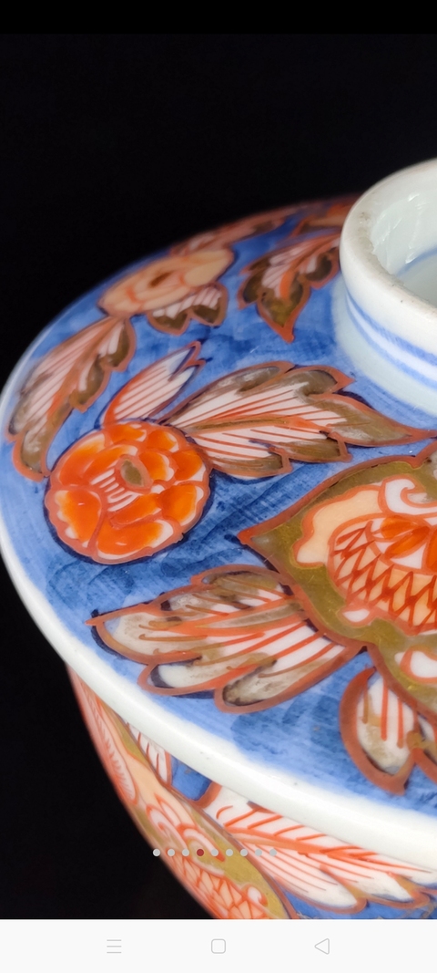 古玩陶瓷青花加彩蓋碗拍賣，當前價格566元