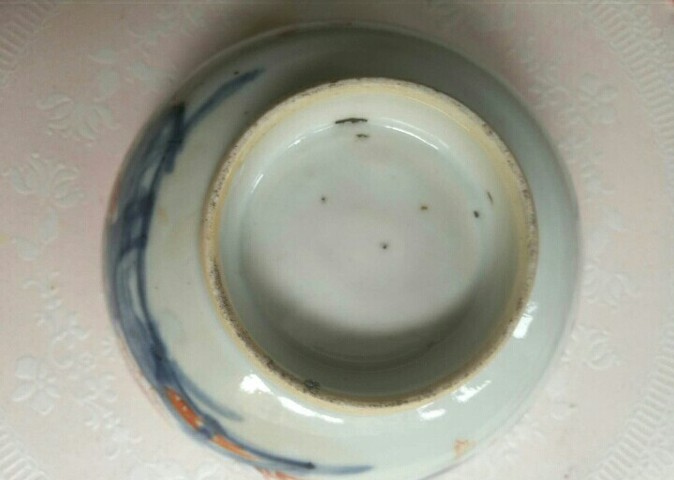古玩陶瓷清中晚期-青花礬紅描金碗拍賣，當前價格1580元