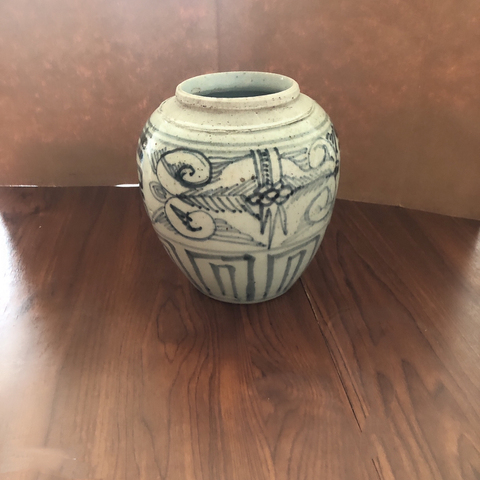 古玩陶瓷清中期青花喜字紋罐拍賣，當(dāng)前價(jià)格880元