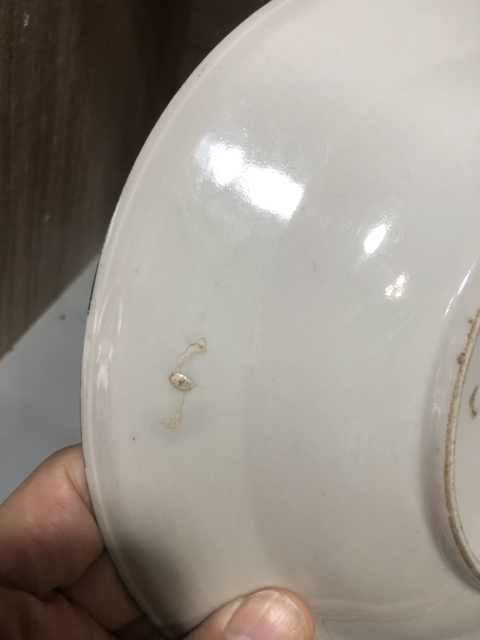 古玩陶瓷民國花鳥紋粉彩盤拍賣，當前價格800元
