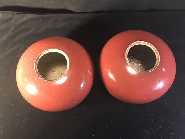 古玩陶瓷清中期·祭紅釉西瓜罐拍賣，當(dāng)前價(jià)格12000元