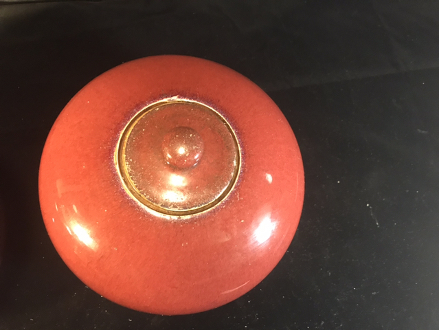 古玩陶瓷清中期·祭紅釉西瓜罐拍賣，當(dāng)前價(jià)格12000元