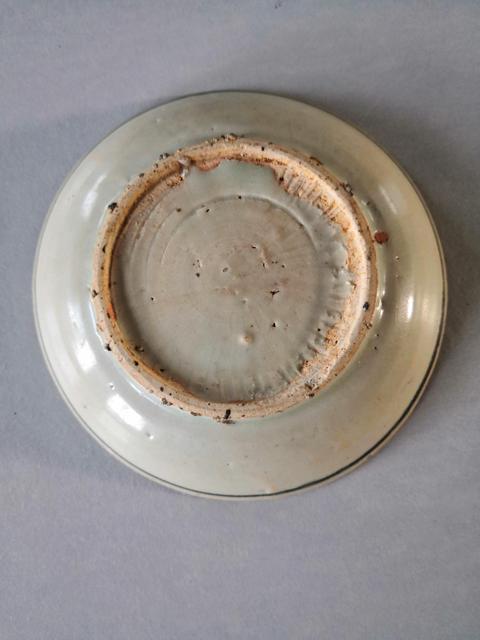 古玩陶瓷明代回青青花壽紋盤拍賣,當前價格1300元