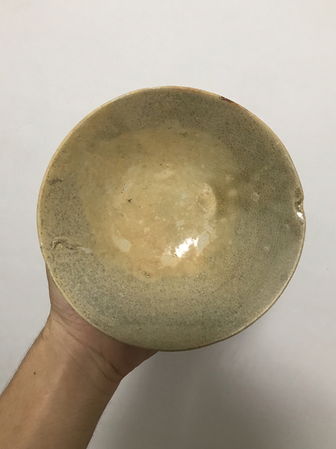 古玩陶瓷唐代越窯玉璧底青瓷盞拍賣,當(dāng)前價(jià)格800元