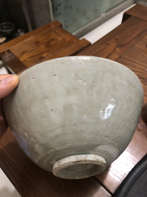 古玩陶瓷北宋青釉刻花大碗拍賣,當前價格4500元