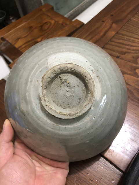 古玩陶瓷北宋青釉刻花大碗拍賣,當前價格4500元