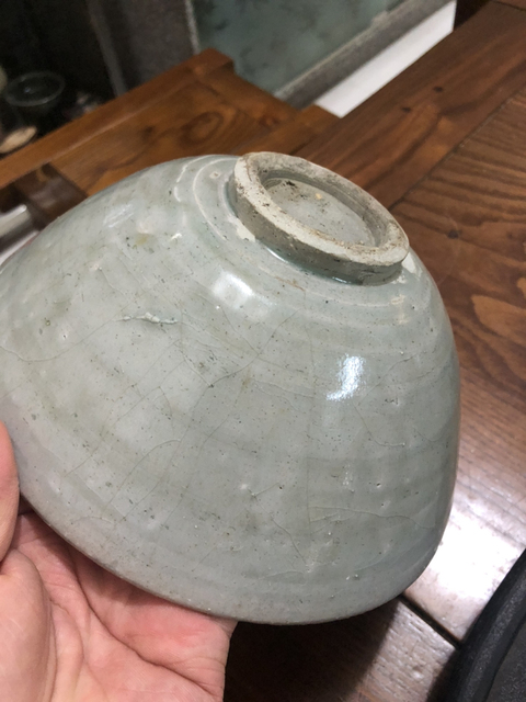 古玩陶瓷北宋青釉刻花大碗拍賣,當前價格4500元