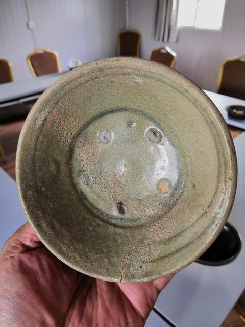 古玩陶瓷元代青花青釉碗拍賣,當前價格400元