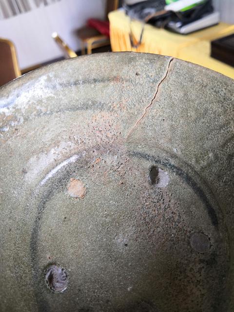 古玩陶瓷元代青花青釉碗拍賣,當前價格400元