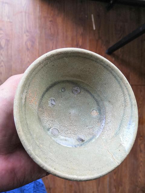 古玩陶瓷元代青花青釉碗拍賣,當前價格400元