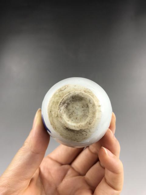 古玩陶瓷已保真-明末清初青花花蕾瓶拍賣，當前價格1440元