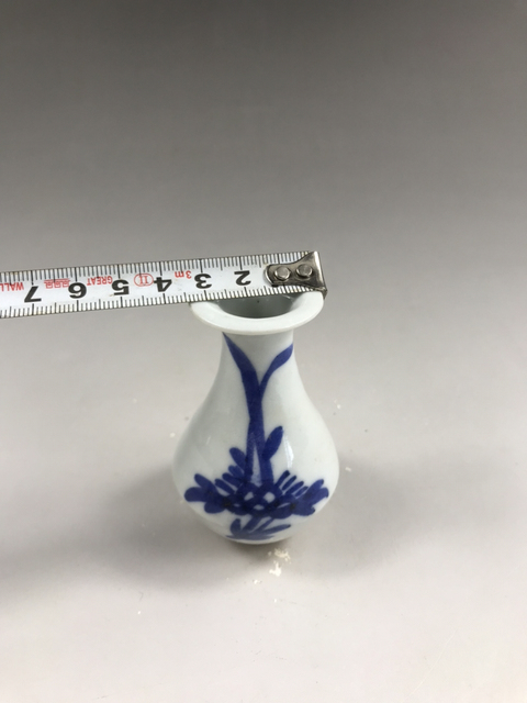 古玩陶瓷已保真-明末清初青花花蕾瓶拍賣，當前價格1440元