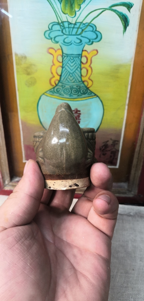 古玩陶瓷清茶葉末釉筆山,硯滴拍賣,當前價格1898元