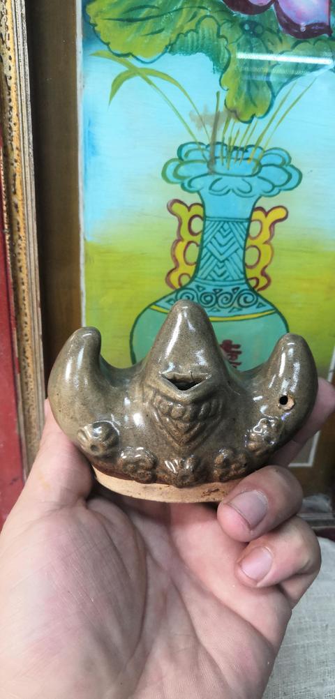 古玩陶瓷清茶葉末釉筆山,硯滴拍賣,當前價格1898元