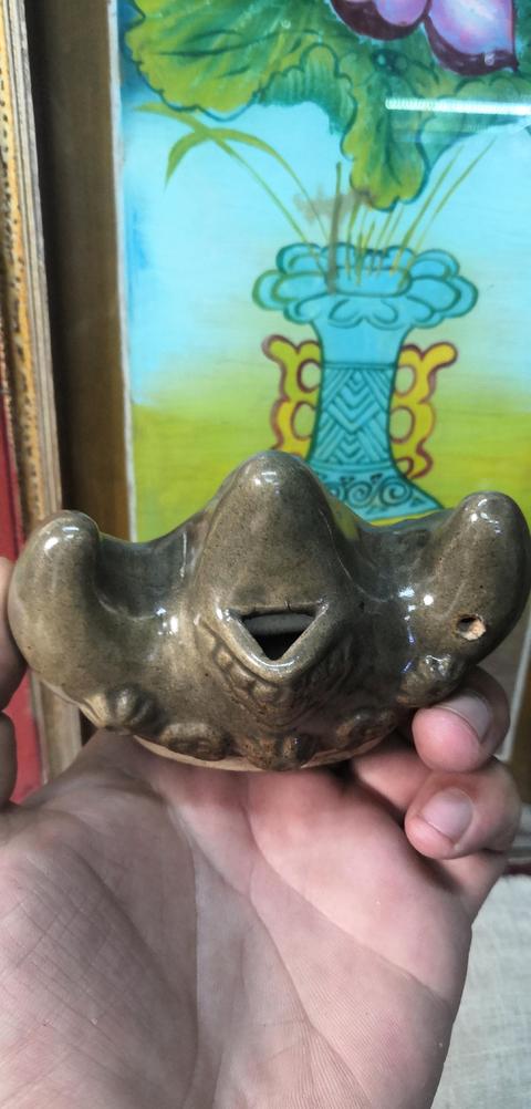 古玩陶瓷清茶葉末釉筆山,硯滴拍賣,當前價格1898元