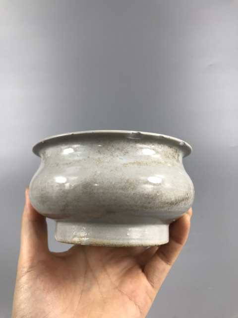 古玩陶瓷清代德化窯圈足爐拍賣，當前價格880元
