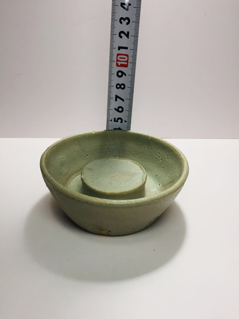 古玩陶瓷元明龍泉釉盞托座拍賣,當前價格1200元