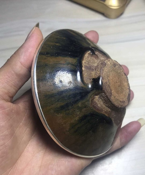 古玩陶瓷南宋建窯兔毫盞拍賣，當前價格3999元