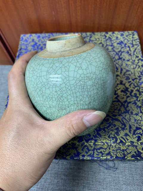 古玩陶瓷哥釉罐拍賣，當前價格2999元