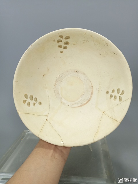 古玩陶瓷點彩碗拍賣，當前價格300元