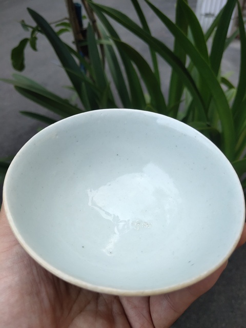 古玩陶瓷豆青釉碗拍賣，當前價格666元