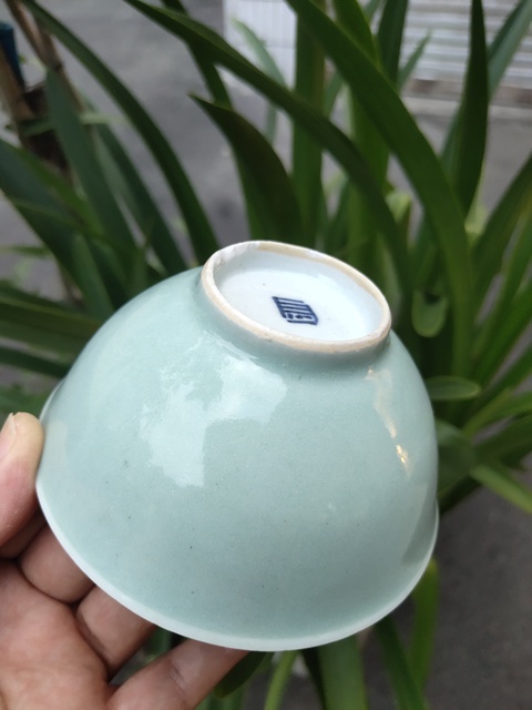 古玩陶瓷豆青釉碗拍賣，當前價格666元