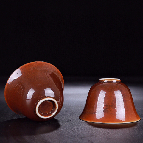 古玩陶瓷創外匯-青花海藻金魚杯十個拍賣，當前價格99元