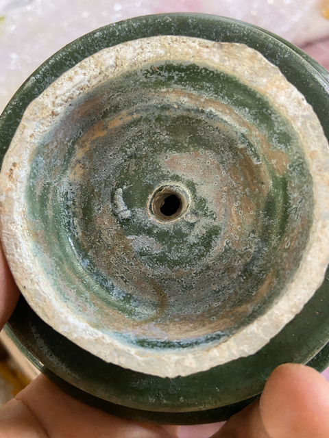 古玩陶瓷明綠釉盞拍賣，當(dāng)前價(jià)格800元