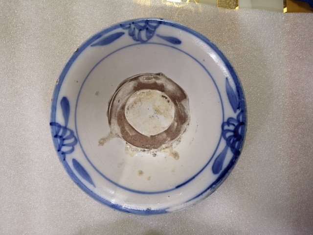 古玩陶瓷清代磁州窯青花碗拍賣，當前價格550元