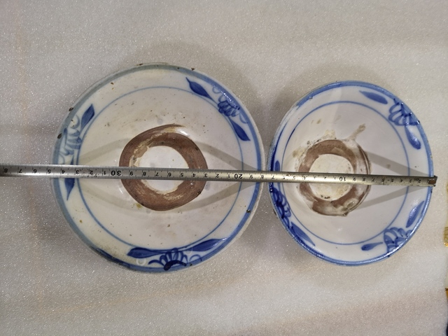 古玩陶瓷清代磁州窯青花碗拍賣，當前價格550元