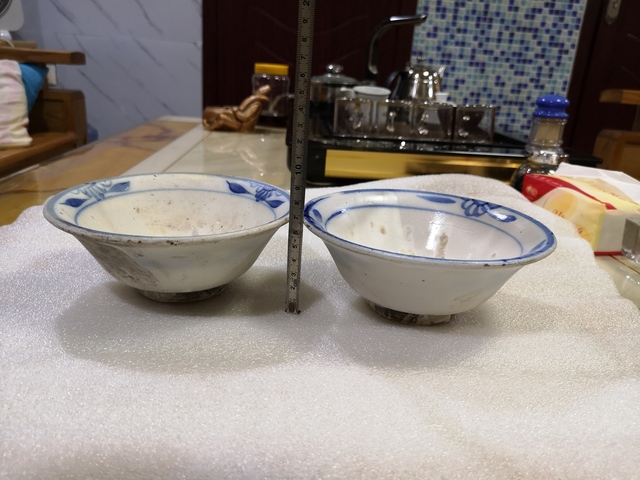 古玩陶瓷清代磁州窯青花碗拍賣，當前價格550元