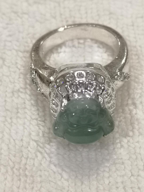 古玩玉器翡翠鑲嵌翡翠拍賣,當前價格398元