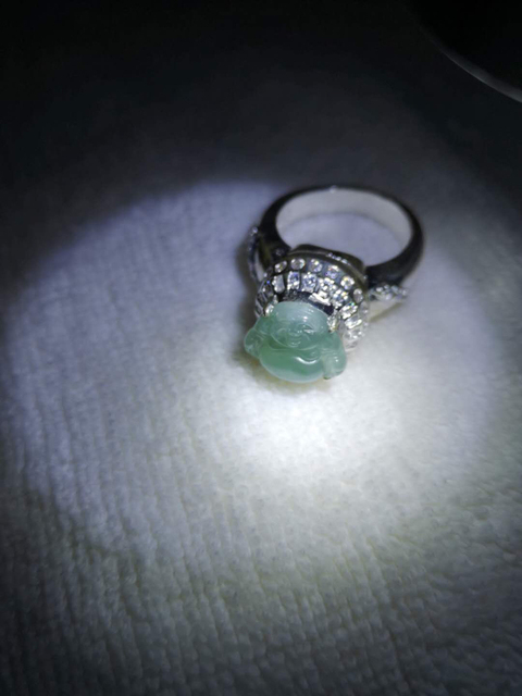 古玩玉器翡翠鑲嵌翡翠拍賣,當前價格398元