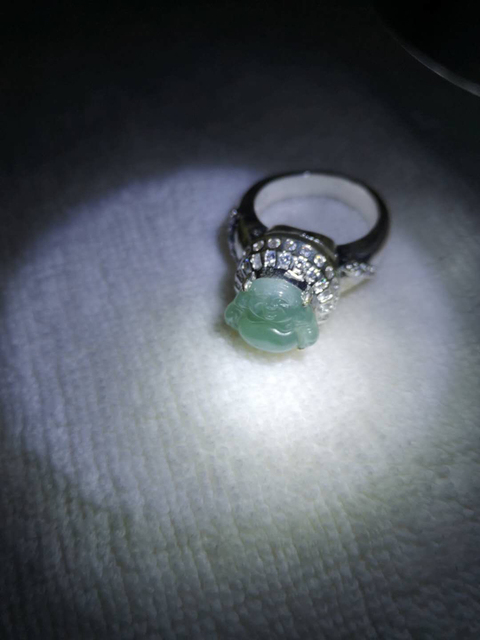 古玩玉器翡翠鑲嵌翡翠拍賣,當前價格398元
