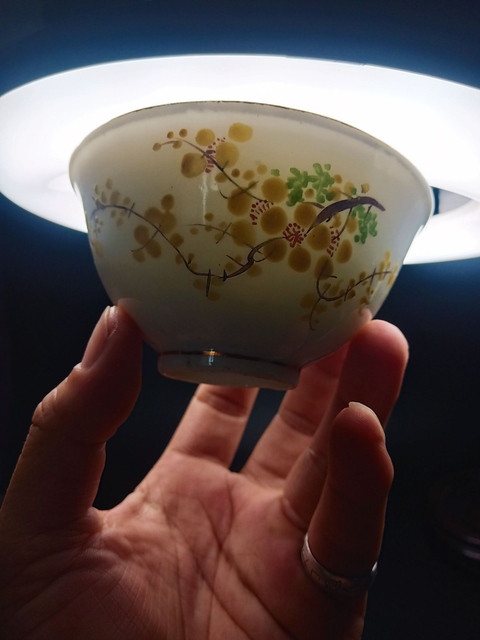 古玩陶瓷大清乾隆年制款花卉紋彩繪碗拍賣,當前價格299元
