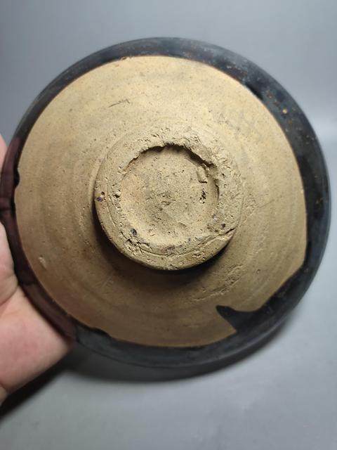古玩陶瓷金元耀州瑪瑙紅釉大碗(黑玫瑰)拍賣,當前價格1200元