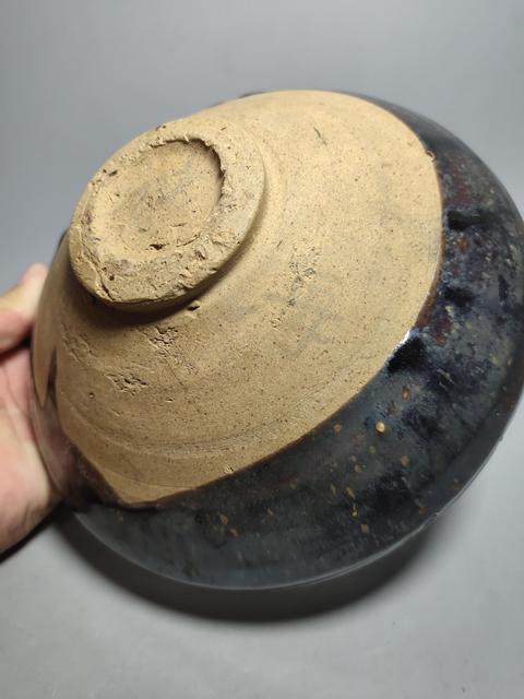古玩陶瓷金元耀州瑪瑙紅釉大碗(黑玫瑰)拍賣,當前價格1200元