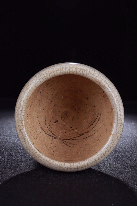 古玩陶瓷清晚-哥釉缽式爐拍賣，當前價格2999元