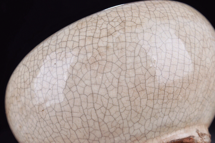 古玩陶瓷清晚-哥釉缽式爐拍賣，當前價格2999元