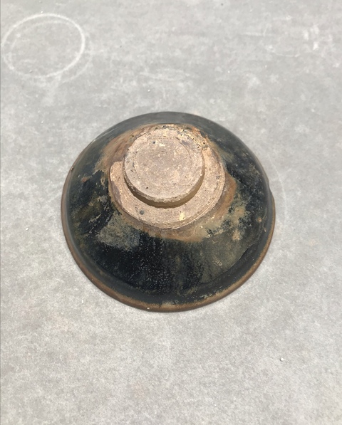 古玩陶瓷(宋代)建窯系黑釉窯變盞拍賣,當前價格1398元