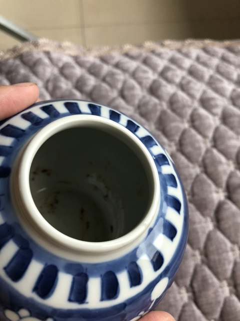 古玩陶瓷青花冰梅紋罐拍賣,當前價格580元