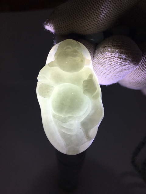 古玩玉器翠佛公掛件拍賣，當前價格298元