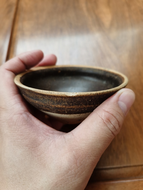 古玩陶瓷褐釉盞拍賣，當前價格0元