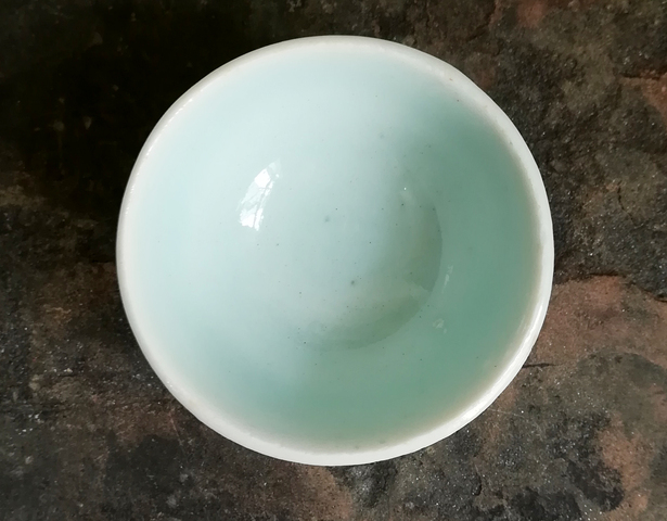 古玩陶瓷清中精美豆青釉杯拍賣，當(dāng)前價(jià)格666元