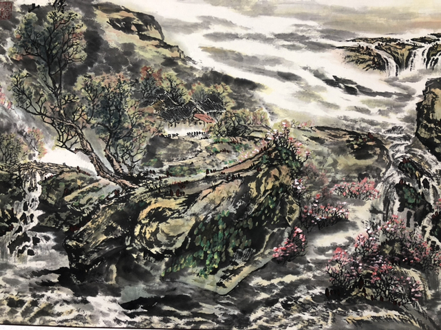 古玩字畫中美協李仙山 山水圖已經保真拍賣,當前價格998元