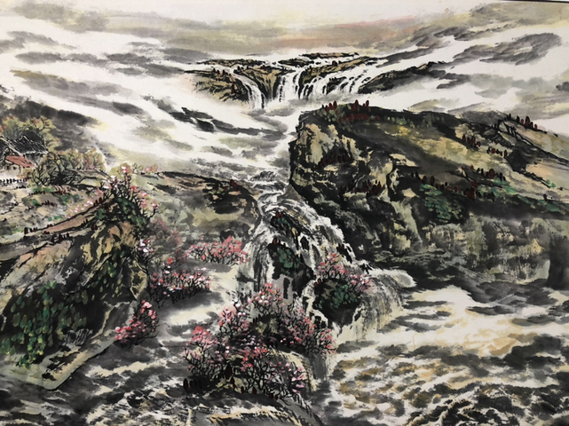 古玩字畫中美協李仙山 山水圖已經保真拍賣,當前價格998元