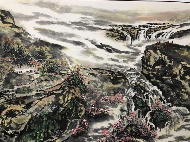 古玩字畫中美協李仙山 山水圖已經保真拍賣,當前價格998元